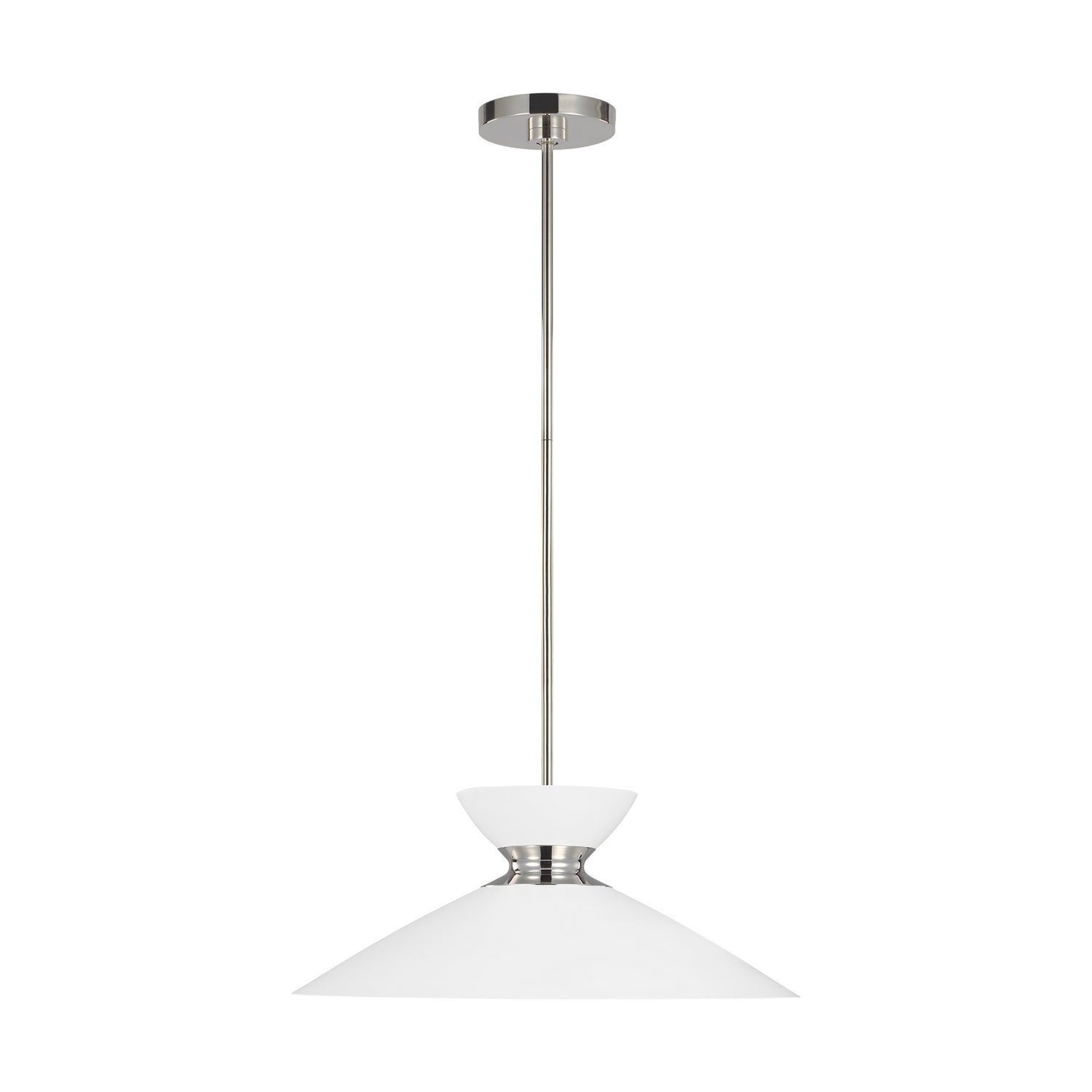 Visual Comfort Studio - EP1231MWTPN - One Light Pendant - Heath - Polished Nickel