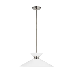 Visual Comfort Studio - EP1231MWTPN - One Light Pendant - Heath - Polished Nickel