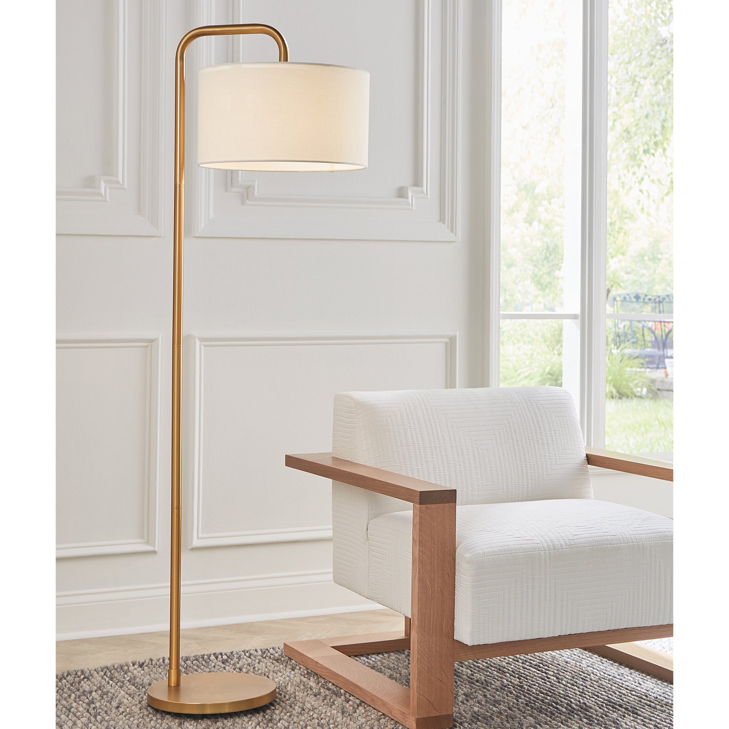 Visual Comfort Studio - ET1341BBS1 - One Light Floor Lamp - Dean - Burnished Brass