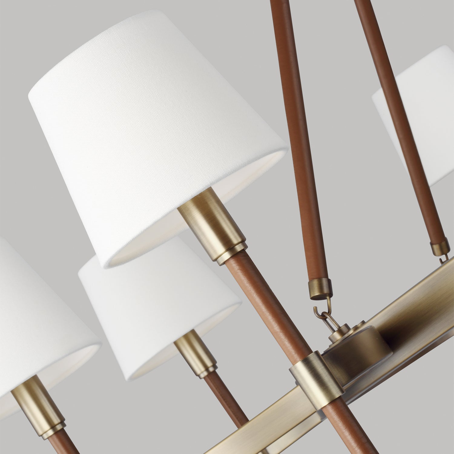 Visual Comfort Studio - LC1018TWB - Eight Light Chandelier - Katie - Time Worn Brass