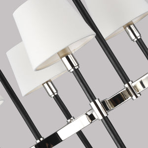 Visual Comfort Studio - LC1028PN - Eight Light Chandelier - Katie - Polished Nickel