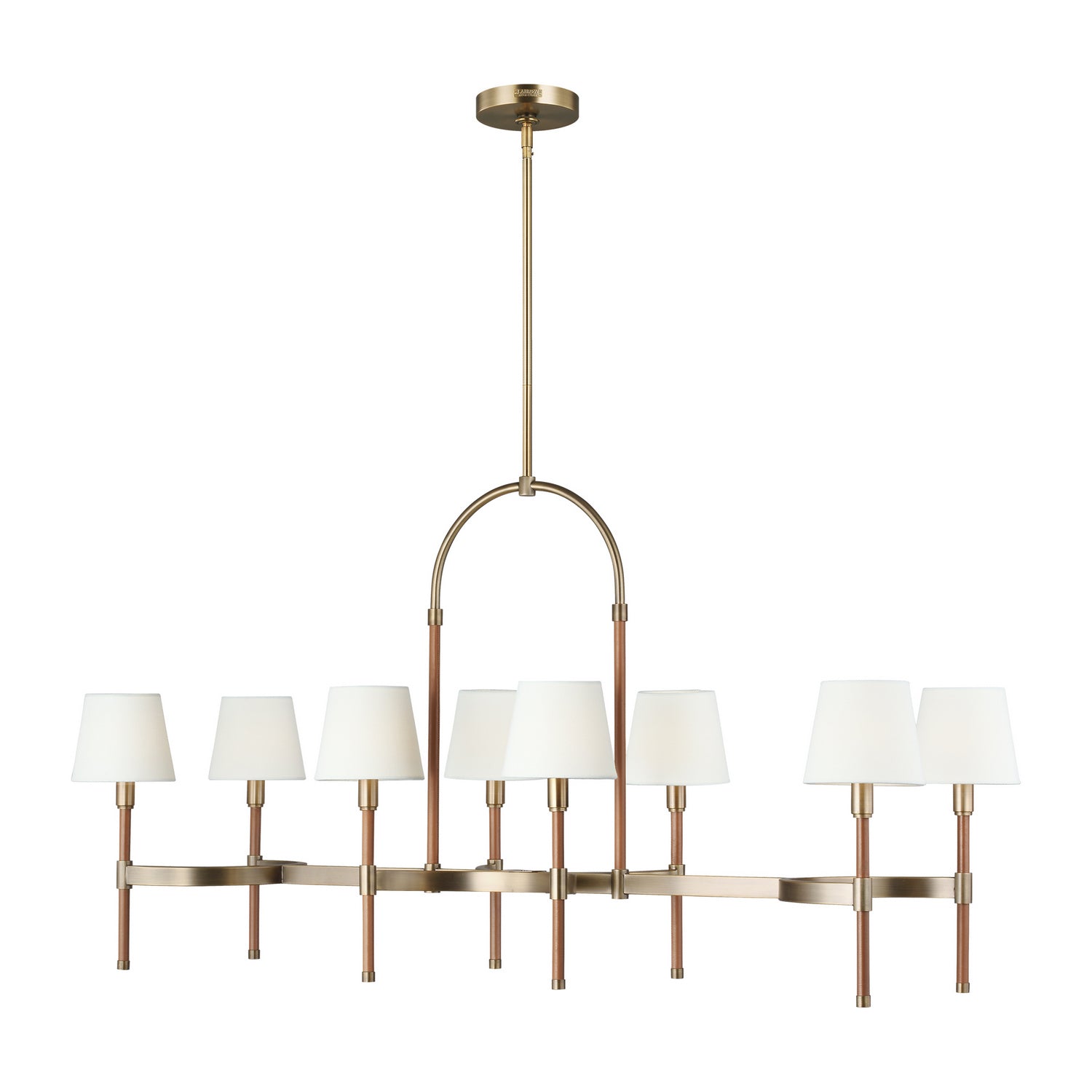 Visual Comfort Studio - LC1028TWB - Eight Light Chandelier - Katie - Time Worn Brass