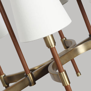 Visual Comfort Studio - LC1028TWB - Eight Light Chandelier - Katie - Time Worn Brass