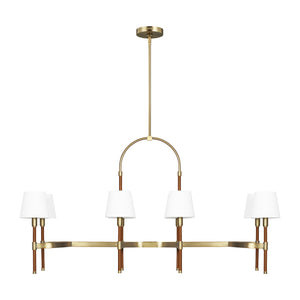 Visual Comfort Studio - LC1028TWB - Eight Light Chandelier - Katie - Time Worn Brass