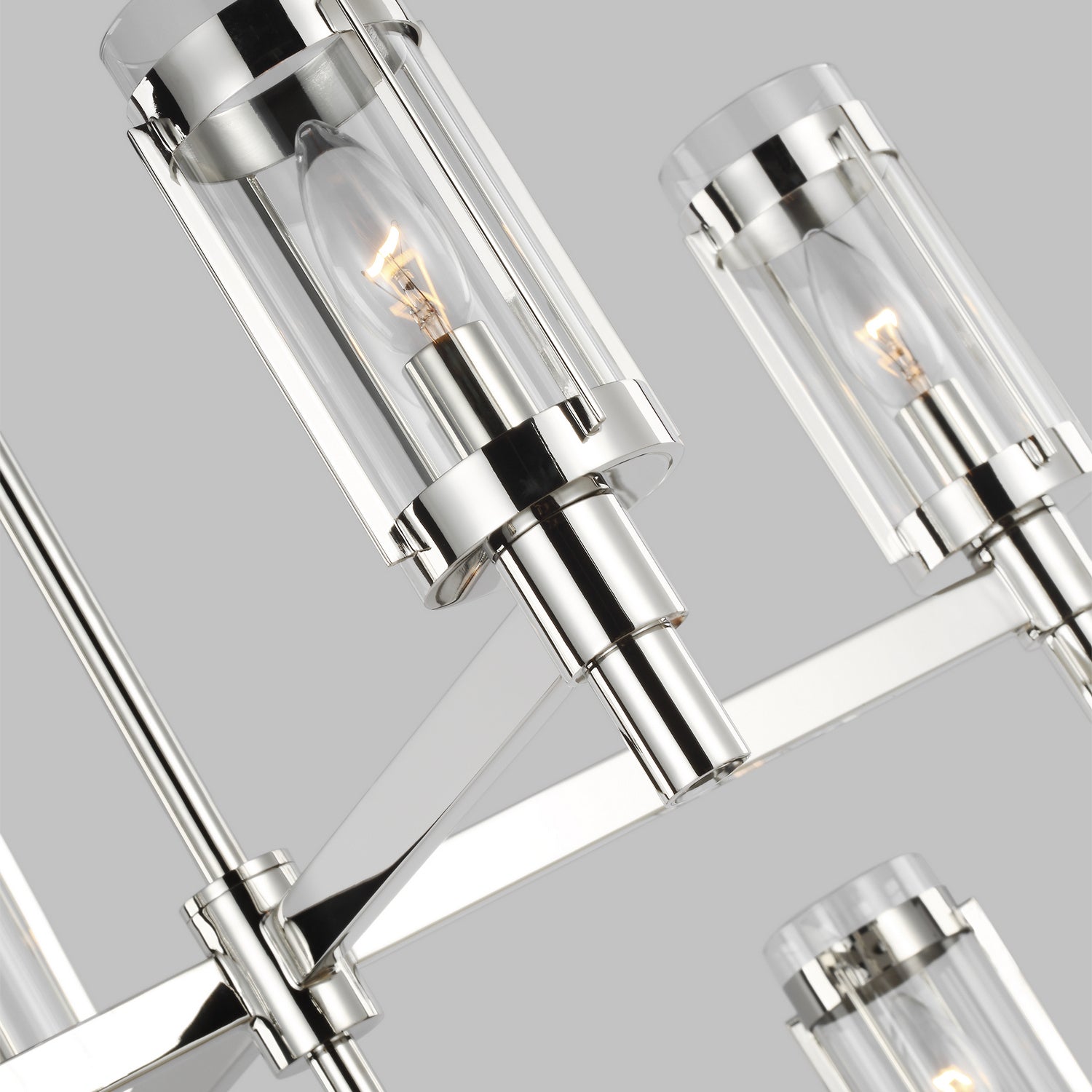 Visual Comfort Studio - LC1038PN - Eight Light Chandelier - Flynn - Polished Nickel