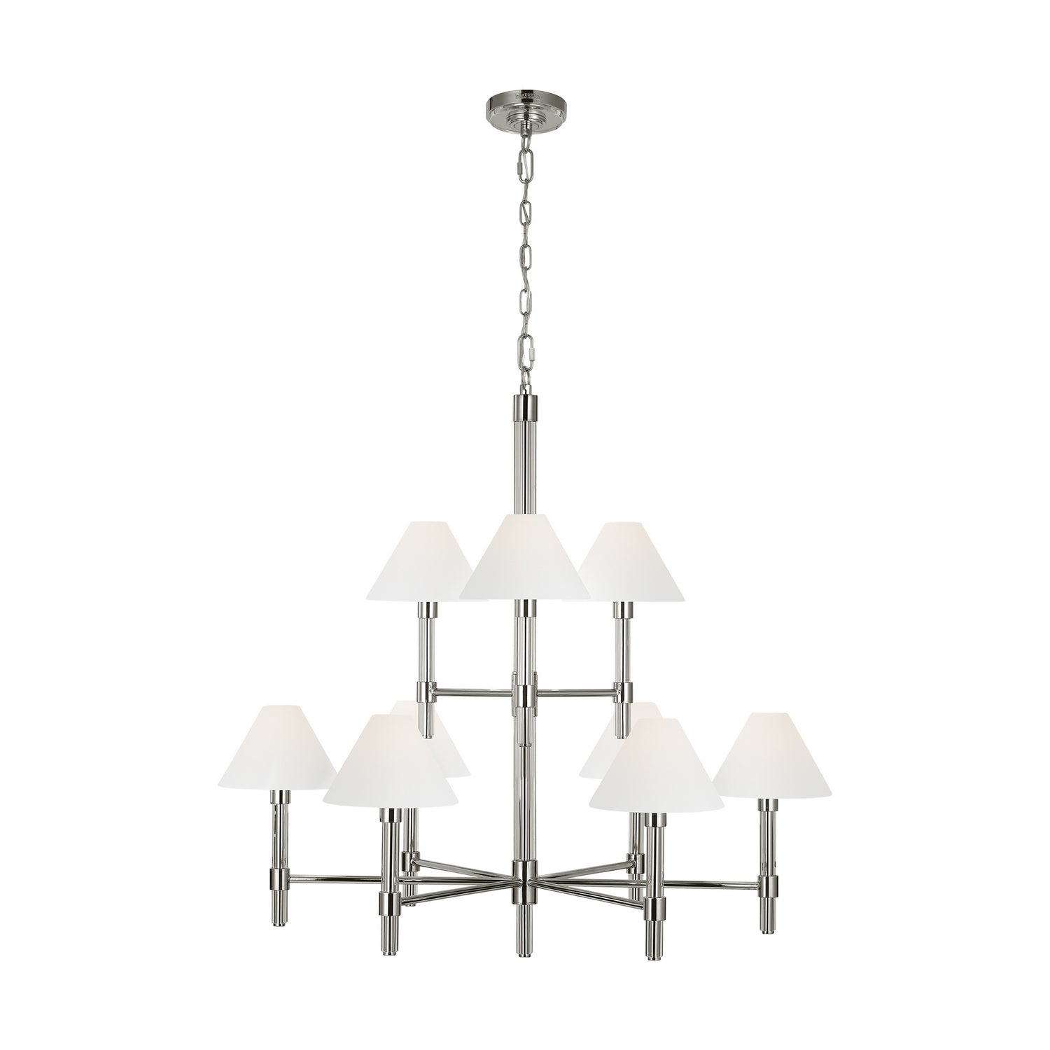 Visual Comfort Studio - LC1069PN - Nine Light Chandelier - Robert - Polished Nickel