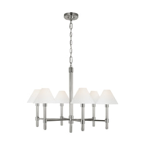 Visual Comfort Studio - LC1076PN - Six Light Chandelier - Robert - Polished Nickel