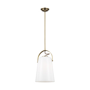 Visual Comfort Studio - LP1001TWB - One Light Pendant - Hazel - Time Worn Brass