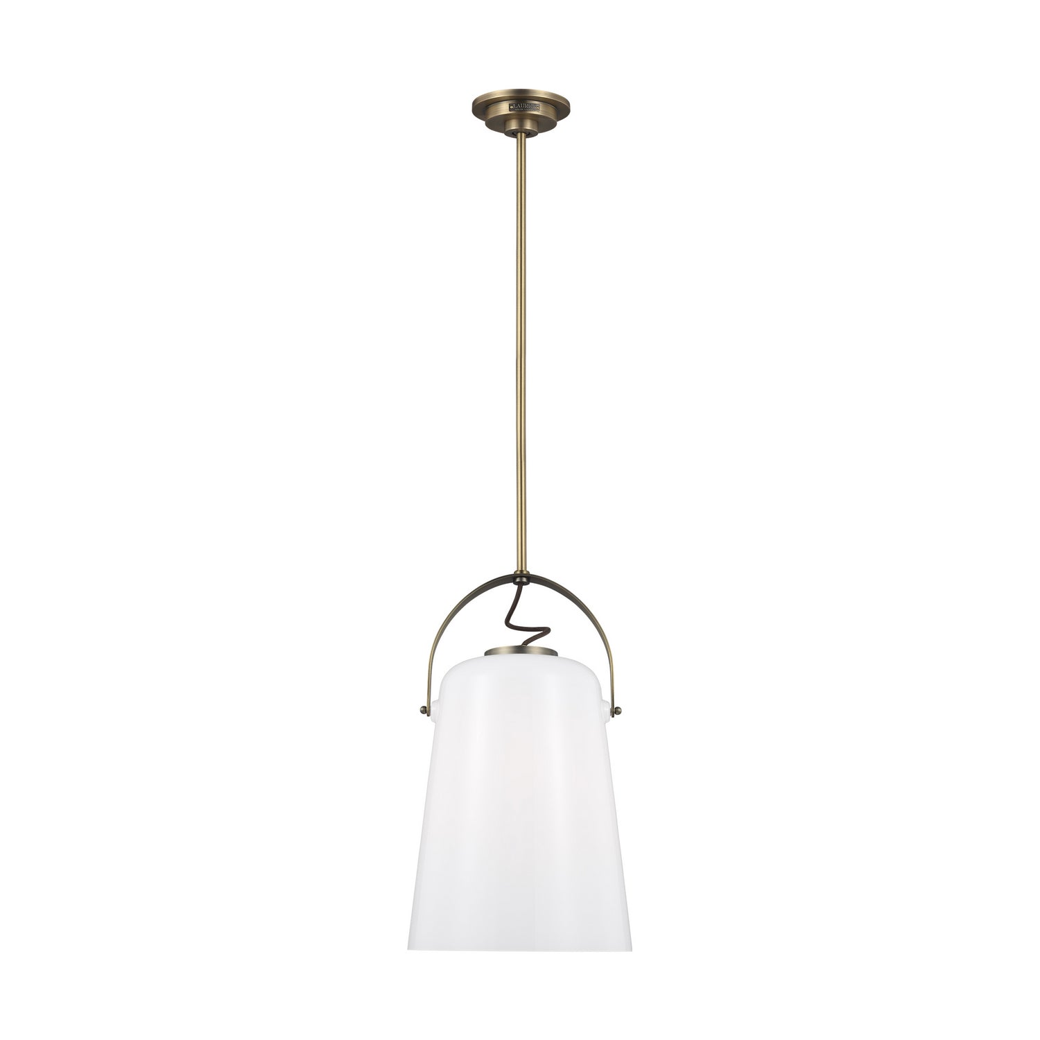 Visual Comfort Studio - LP1001TWB - One Light Pendant - Hazel - Time Worn Brass