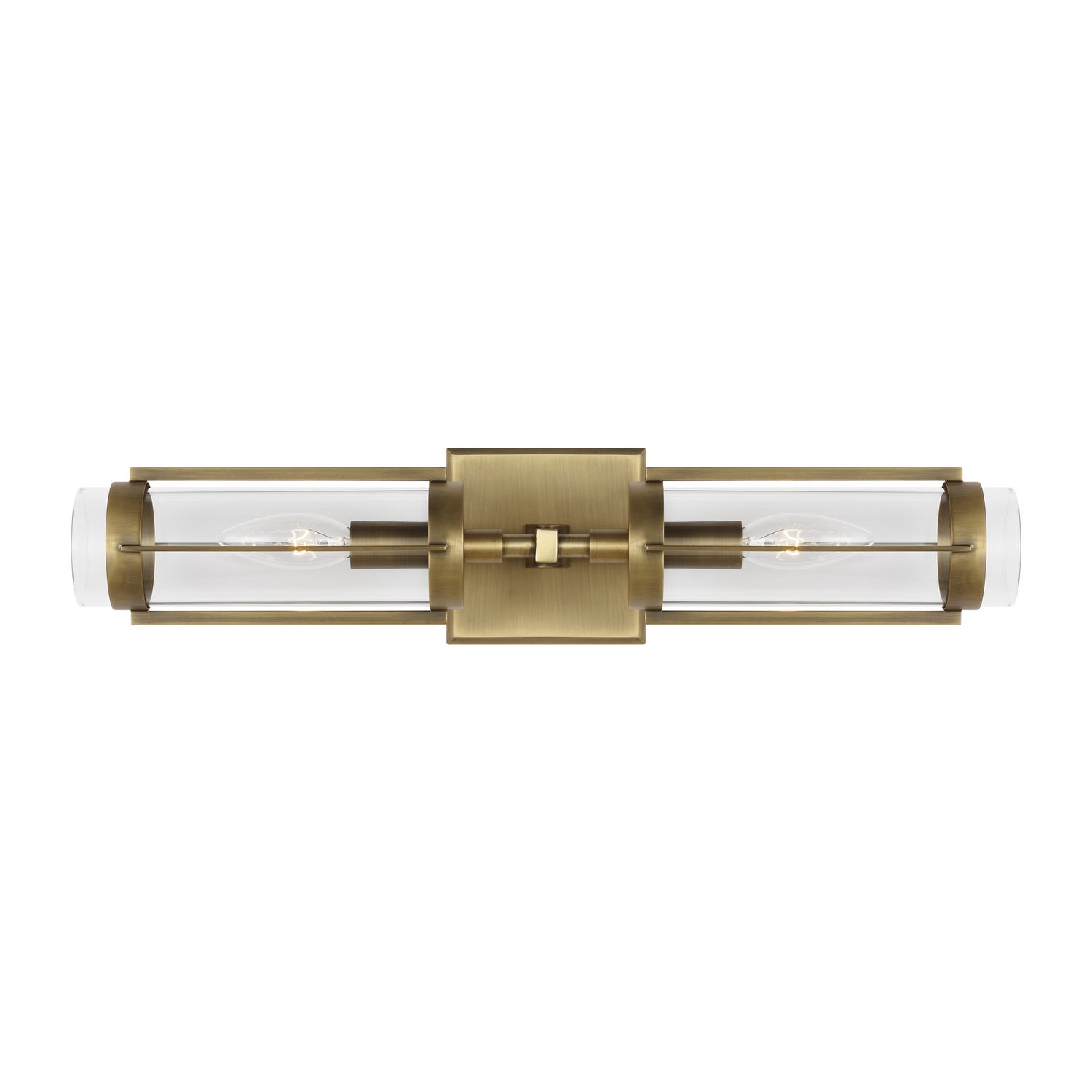 Visual Comfort Studio - LV1002TWB - Two Light Wall Sconce - Flynn - Time Worn Brass