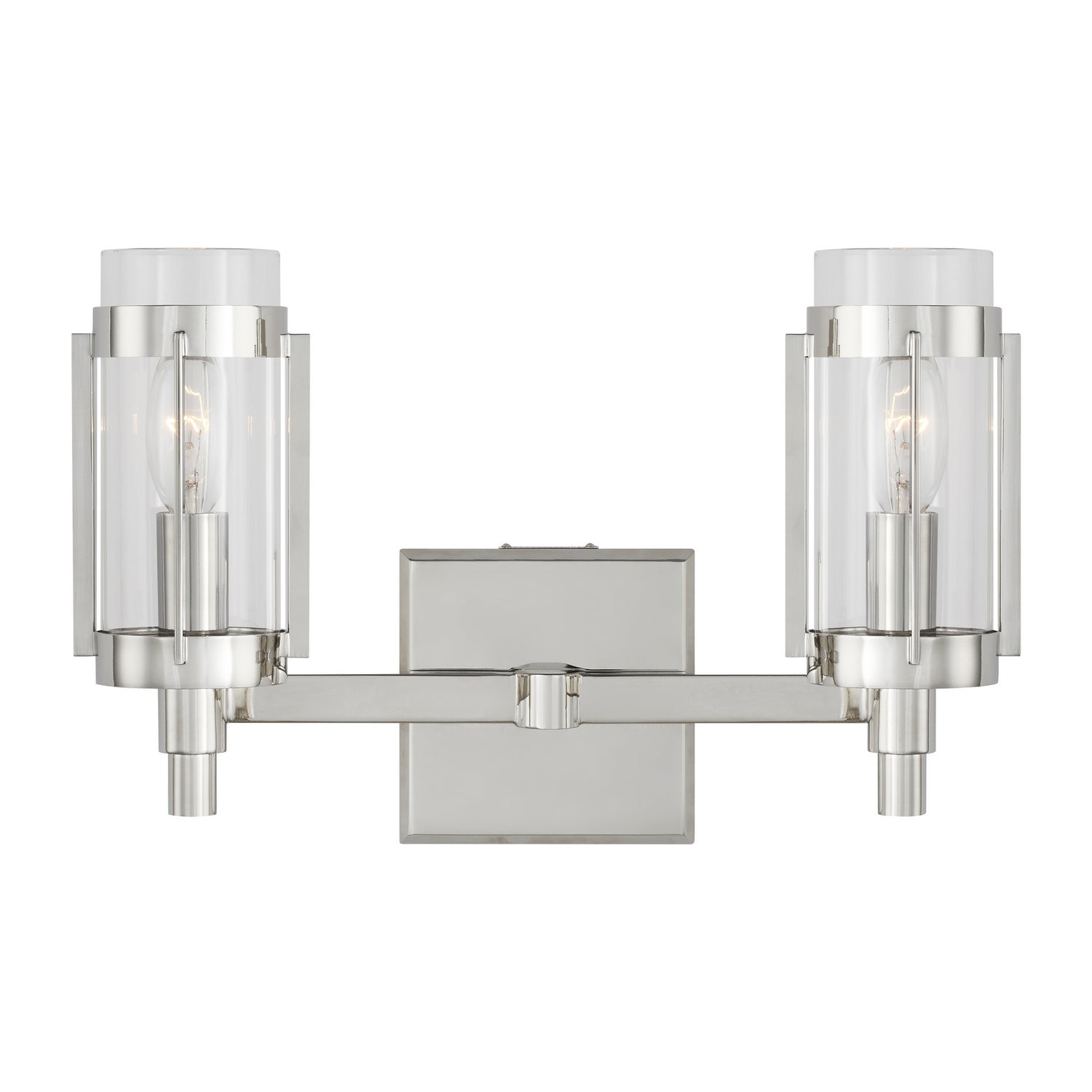 Visual Comfort Studio - LV1012PN - Two Light Vanity - Flynn - Polished Nickel