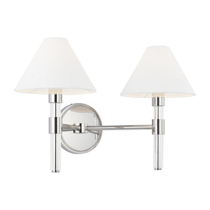 Visual Comfort Studio - LV1032PN - Two Light Vanity - Robert - Polished Nickel