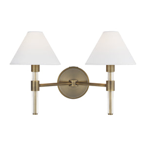 Visual Comfort Studio - LV1032TWB - Two Light Vanity - Robert - Time Worn Brass