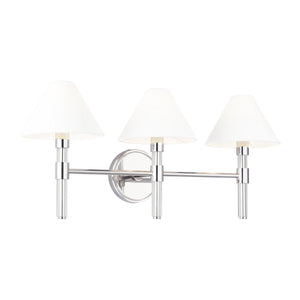 Visual Comfort Studio - LV1043PN - Three Light Vanity - Robert - Polished Nickel