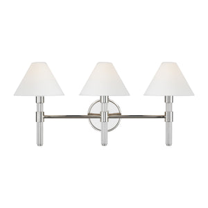 Visual Comfort Studio - LV1043PN - Three Light Vanity - Robert - Polished Nickel