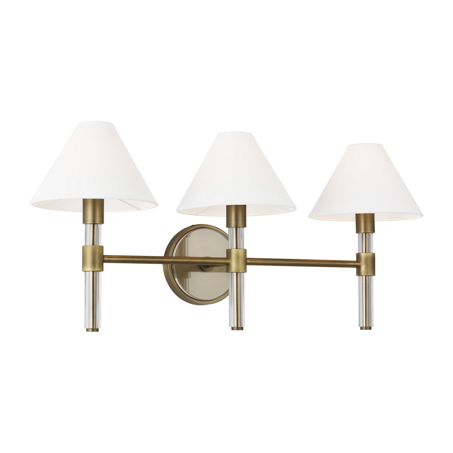 Visual Comfort Studio - LV1043TWB - Three Light Vanity - Robert - Time Worn Brass