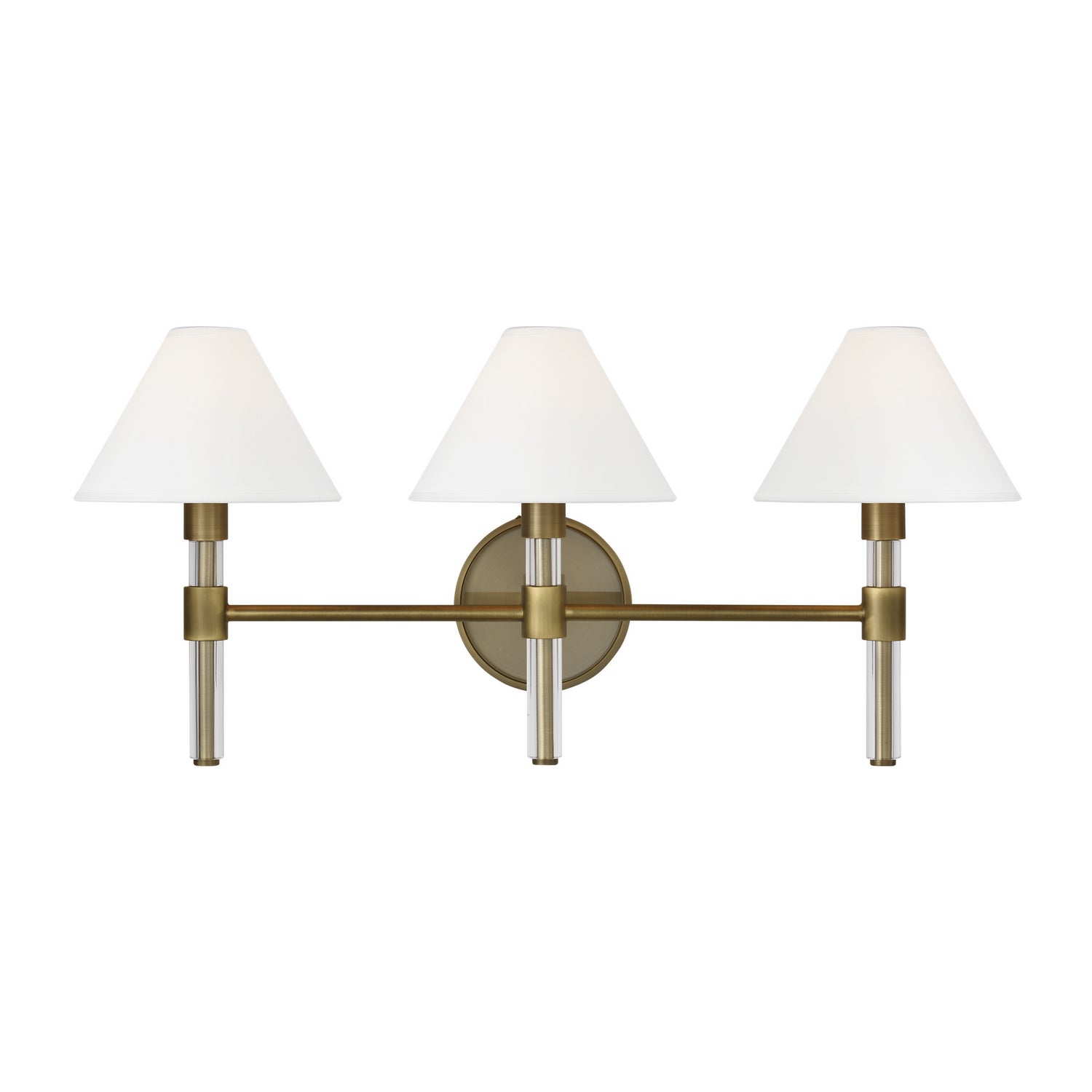 Visual Comfort Studio - LV1043TWB - Three Light Vanity - Robert - Time Worn Brass