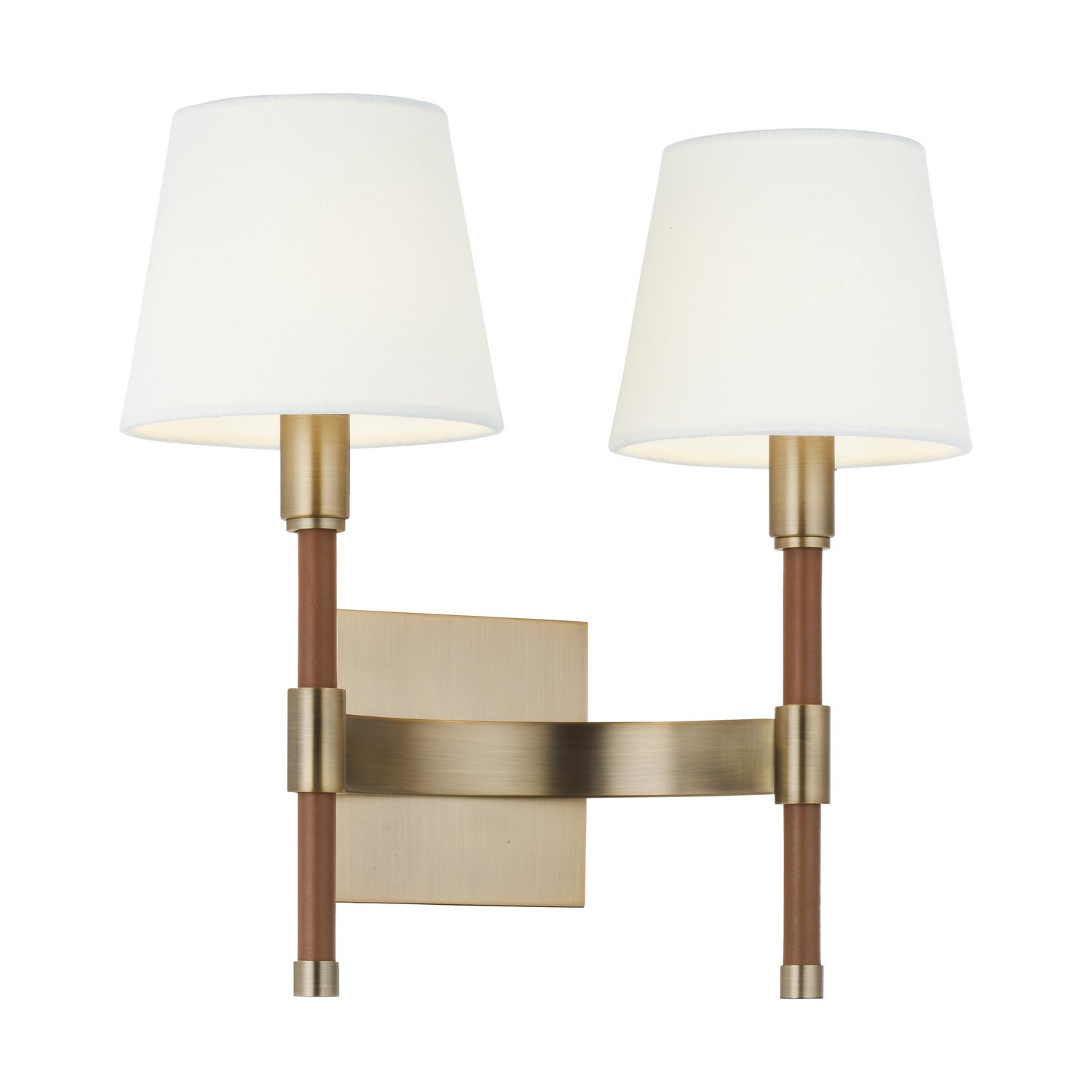 Visual Comfort Studio - LW1022TWB - Two Light Wall Sconce - Katie - Time Worn Brass