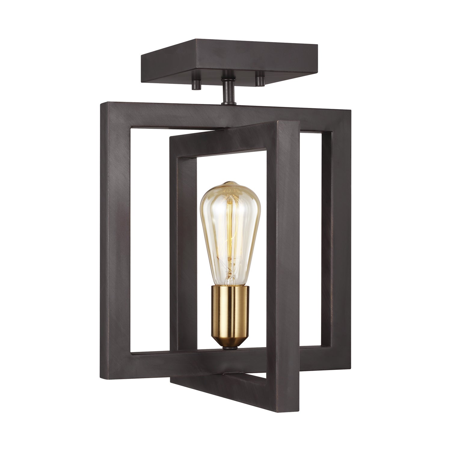 Visual Comfort Studio - SF465NWB - One Light Flush Mount - Finnegan - New World Bronze