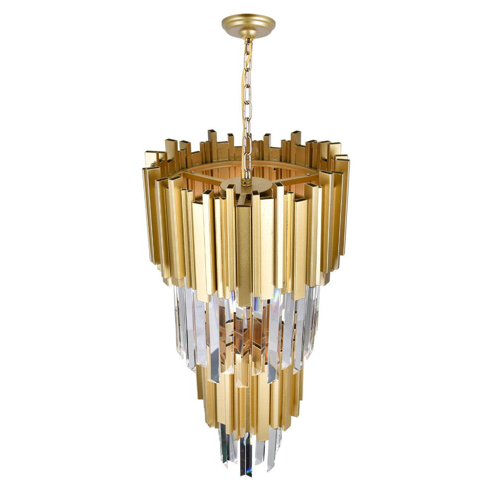 CWI Lighting - 1112P12-4-169 - Four Light Mini Chandelier - Deco - Medallion Gold