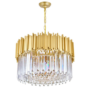 CWI Lighting - 1112P24-7-169 - Seven Light Chandelier - Deco - Medallion Gold