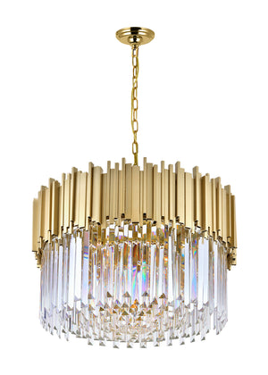 CWI Lighting - 1112P24-7-169 - Seven Light Chandelier - Deco - Medallion Gold