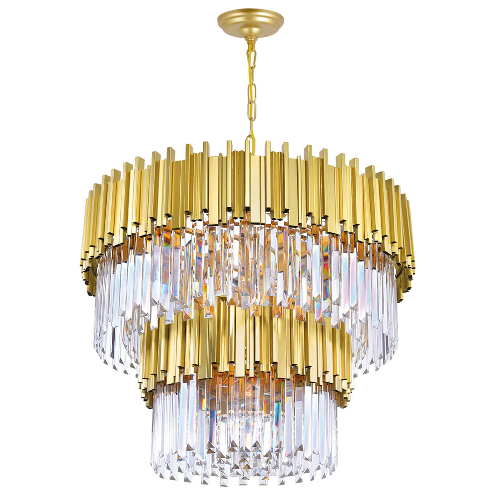 CWI Lighting - 1112P32-12-169 - 12 Light Chandelier - Deco - Medallion Gold