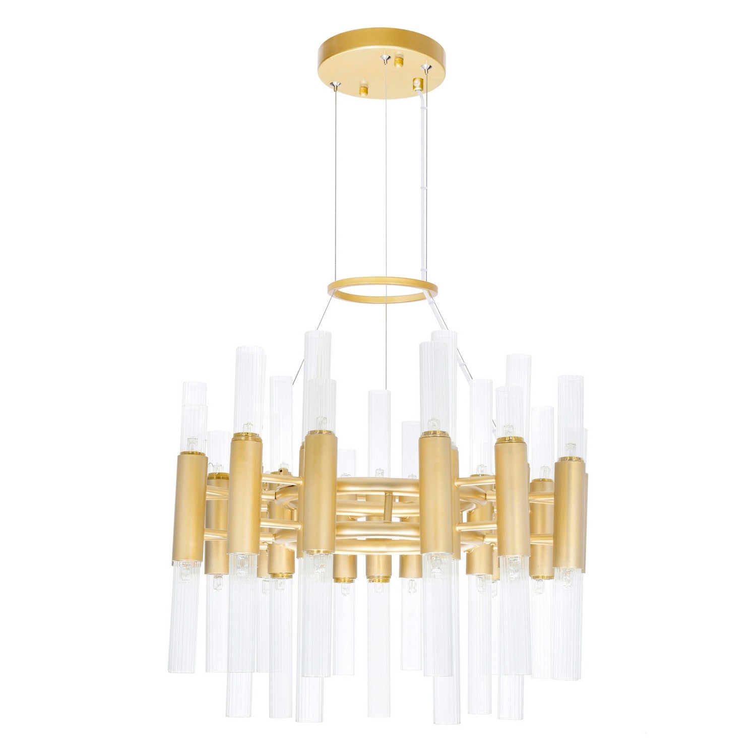 CWI Lighting - 1120P20-42-602 - LED Chandelier - Orgue - Satin Gold