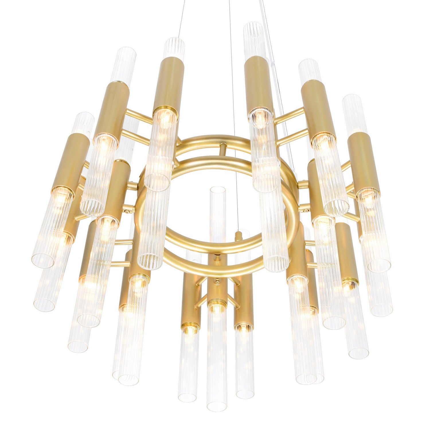 CWI Lighting - 1120P20-42-602 - LED Chandelier - Orgue - Satin Gold