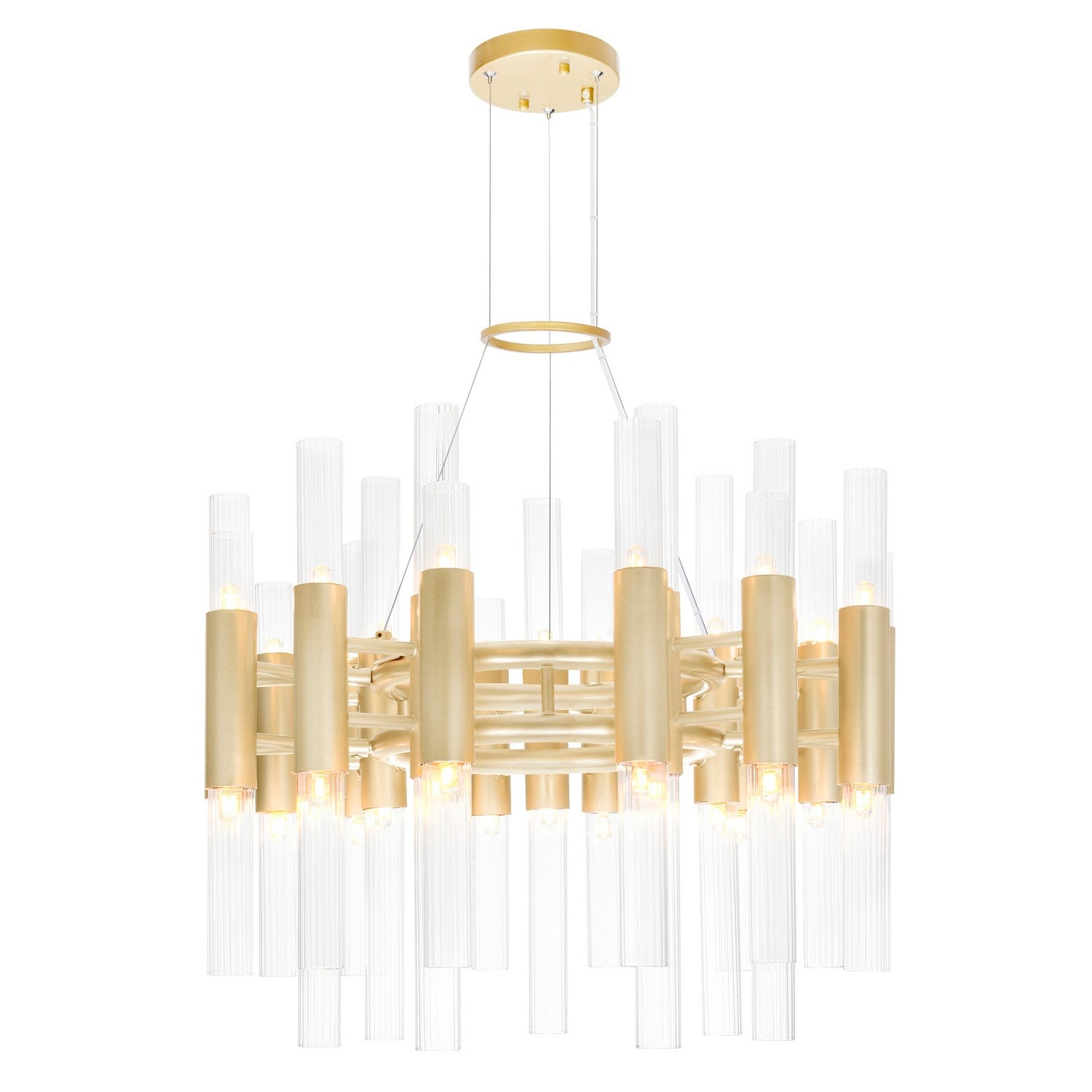 CWI Lighting - 1120P20-42-602 - LED Chandelier - Orgue - Satin Gold