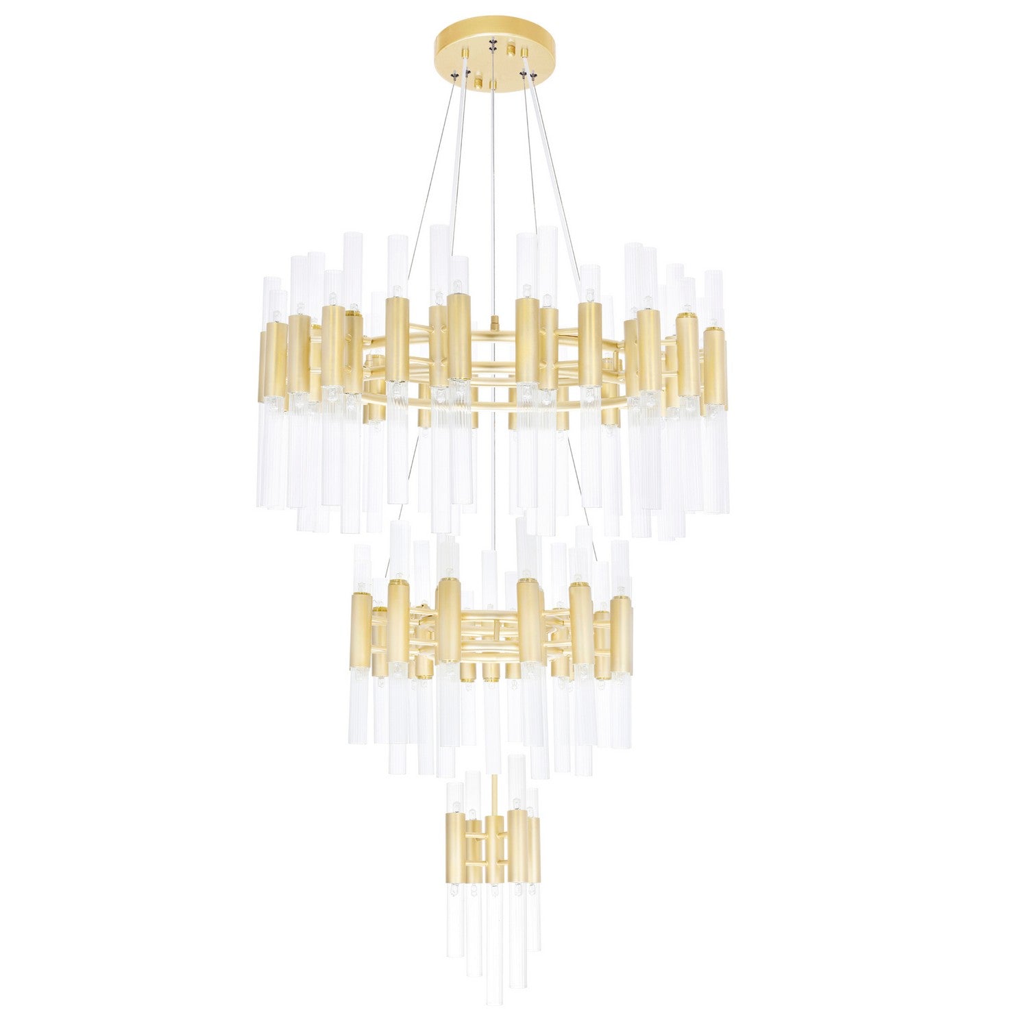 CWI Lighting - 1120P32-123-602 - LED Chandelier - Orgue - Satin Gold