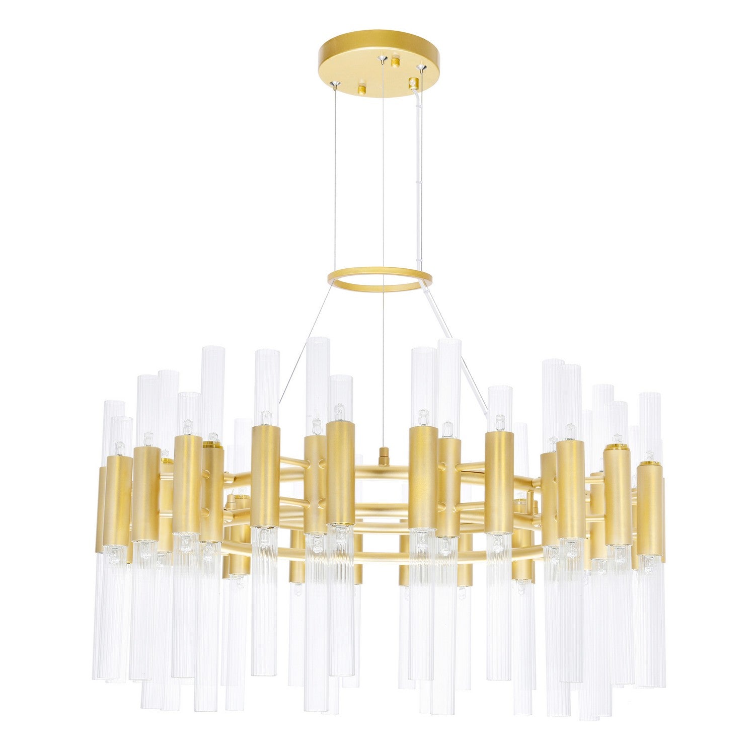 CWI Lighting - 1120P32-72-602 - LED Chandelier - Orgue - Satin Gold