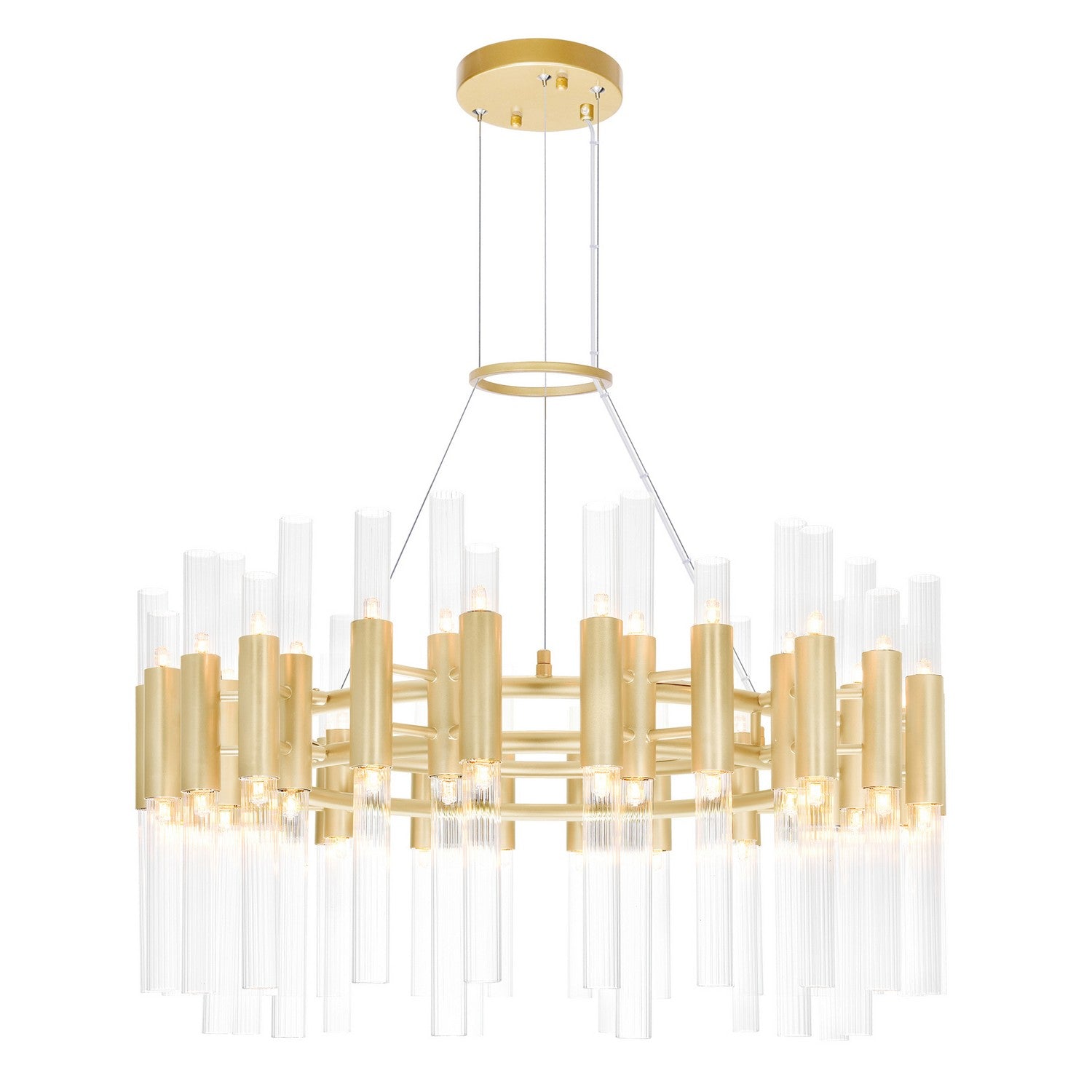 CWI Lighting - 1120P32-72-602 - LED Chandelier - Orgue - Satin Gold