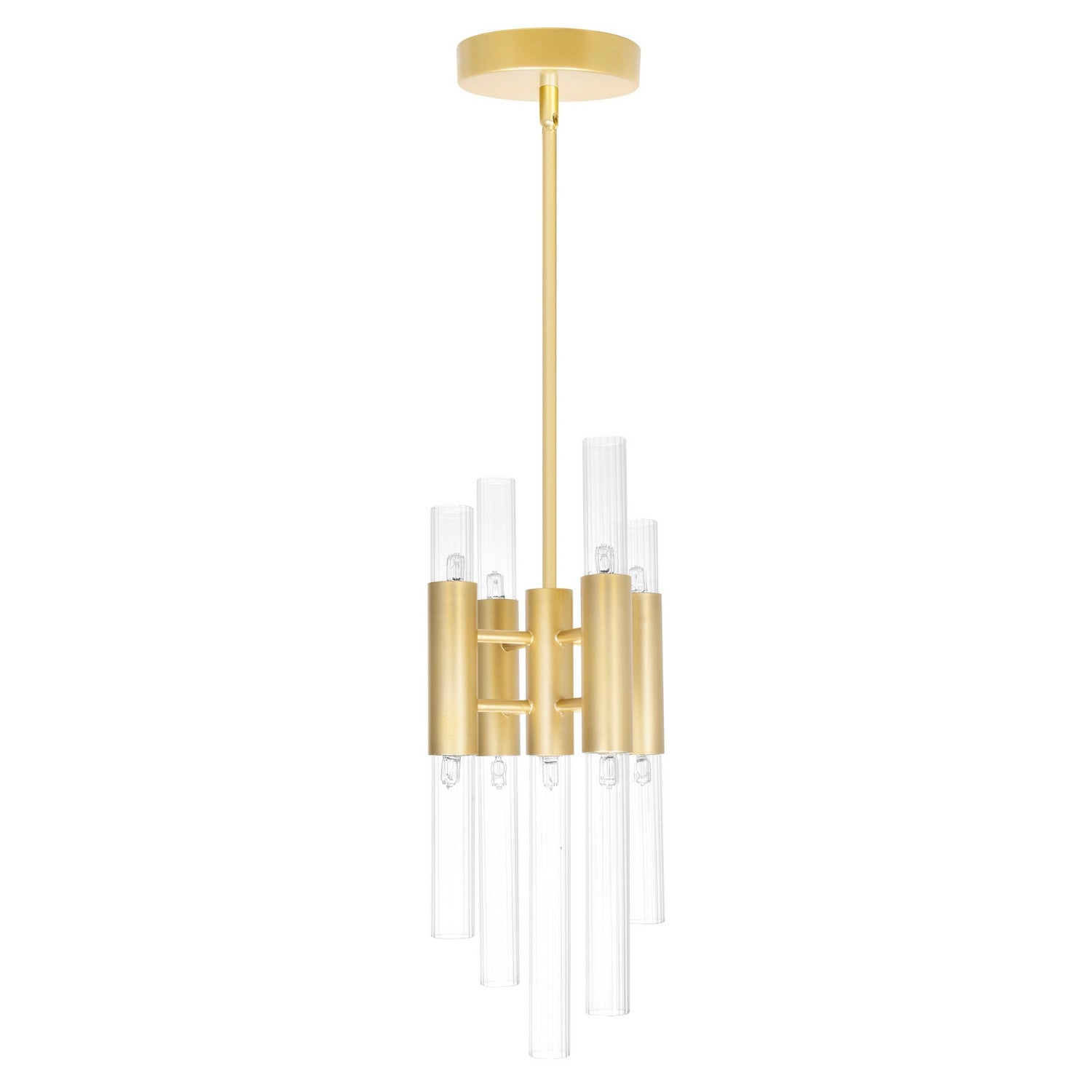 CWI Lighting - 1120P8-9-602 - LED Mini Pendant - Orgue - Satin Gold