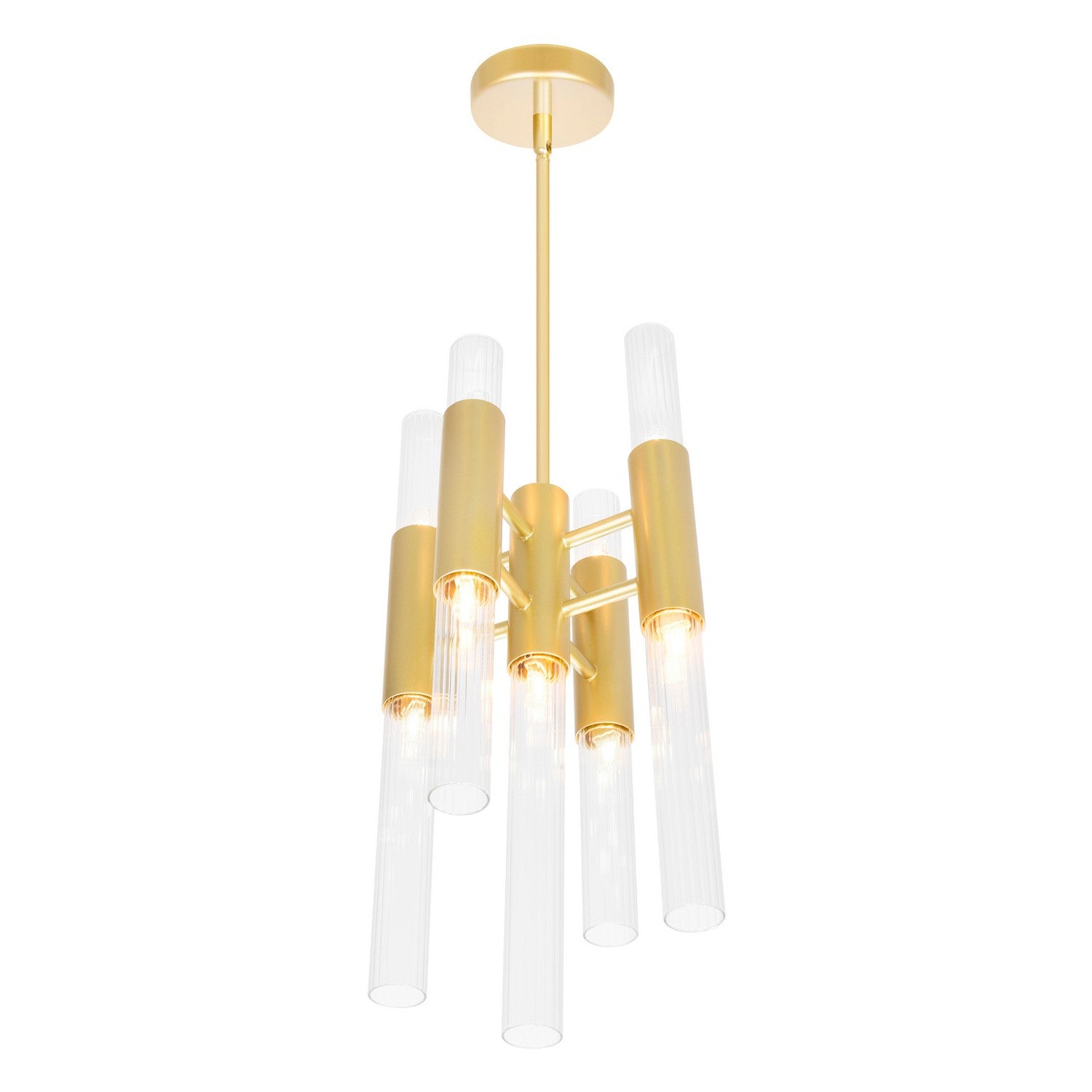 CWI Lighting - 1120P8-9-602 - LED Mini Pendant - Orgue - Satin Gold