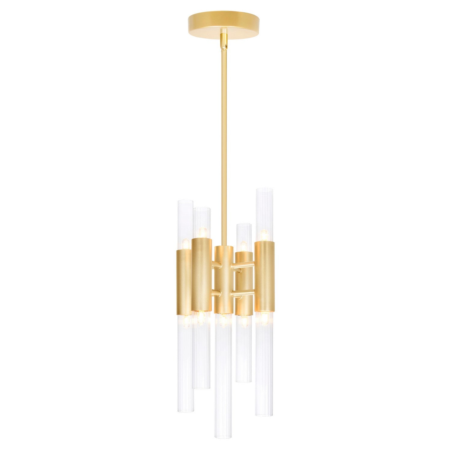 CWI Lighting - 1120P8-9-602 - LED Mini Pendant - Orgue - Satin Gold