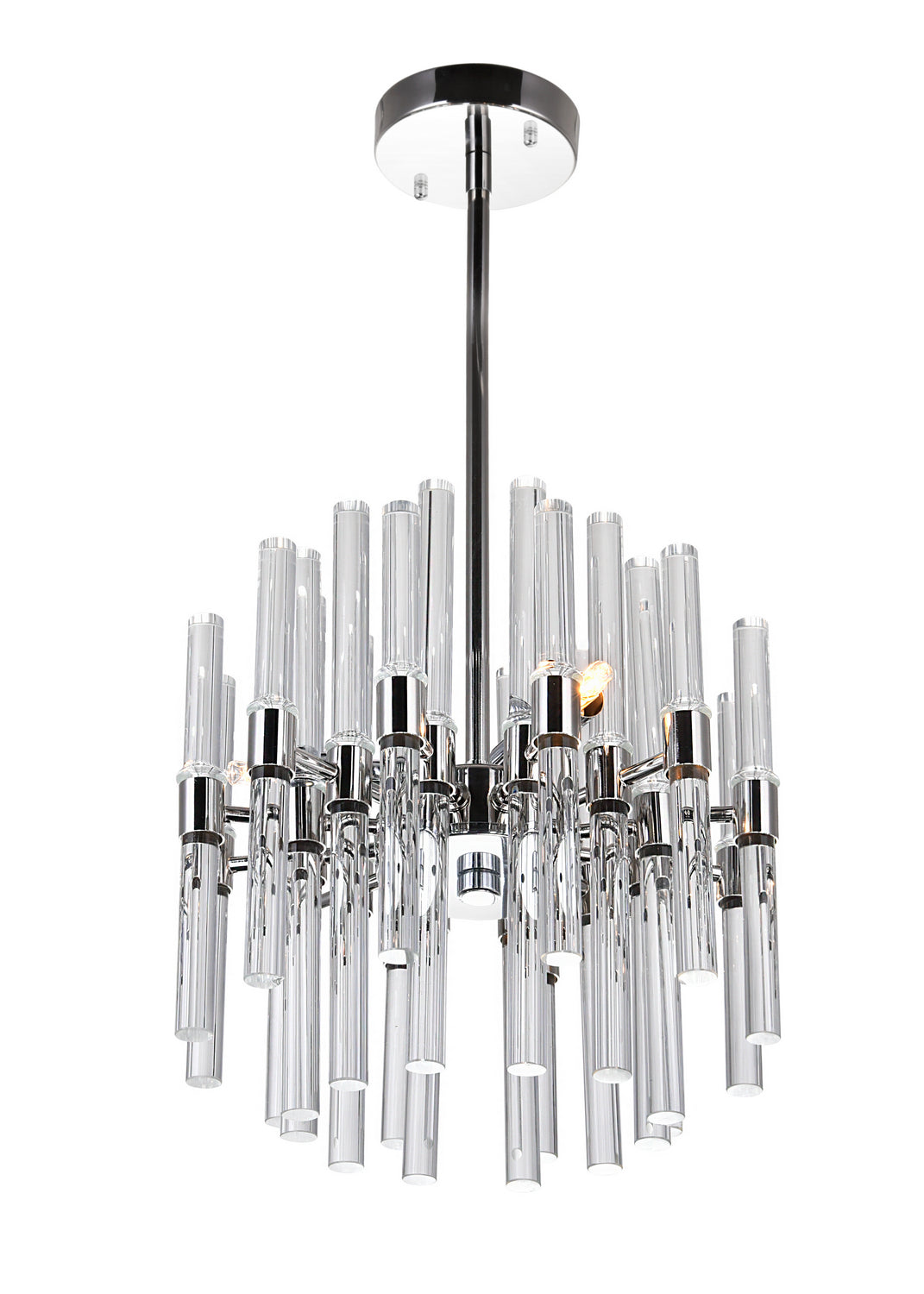 CWI Lighting - 1137P10-3-613 - Three Light Mini Chandelier - Miroir - Polished Nickel