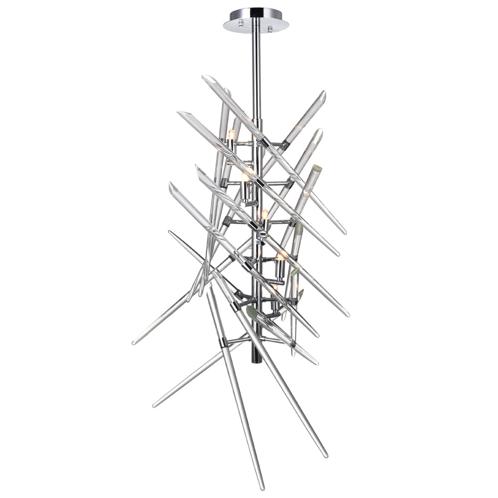 CWI Lighting - 1154P13-5-601 - Five Light Mini Chandelier - Icicle - Chrome