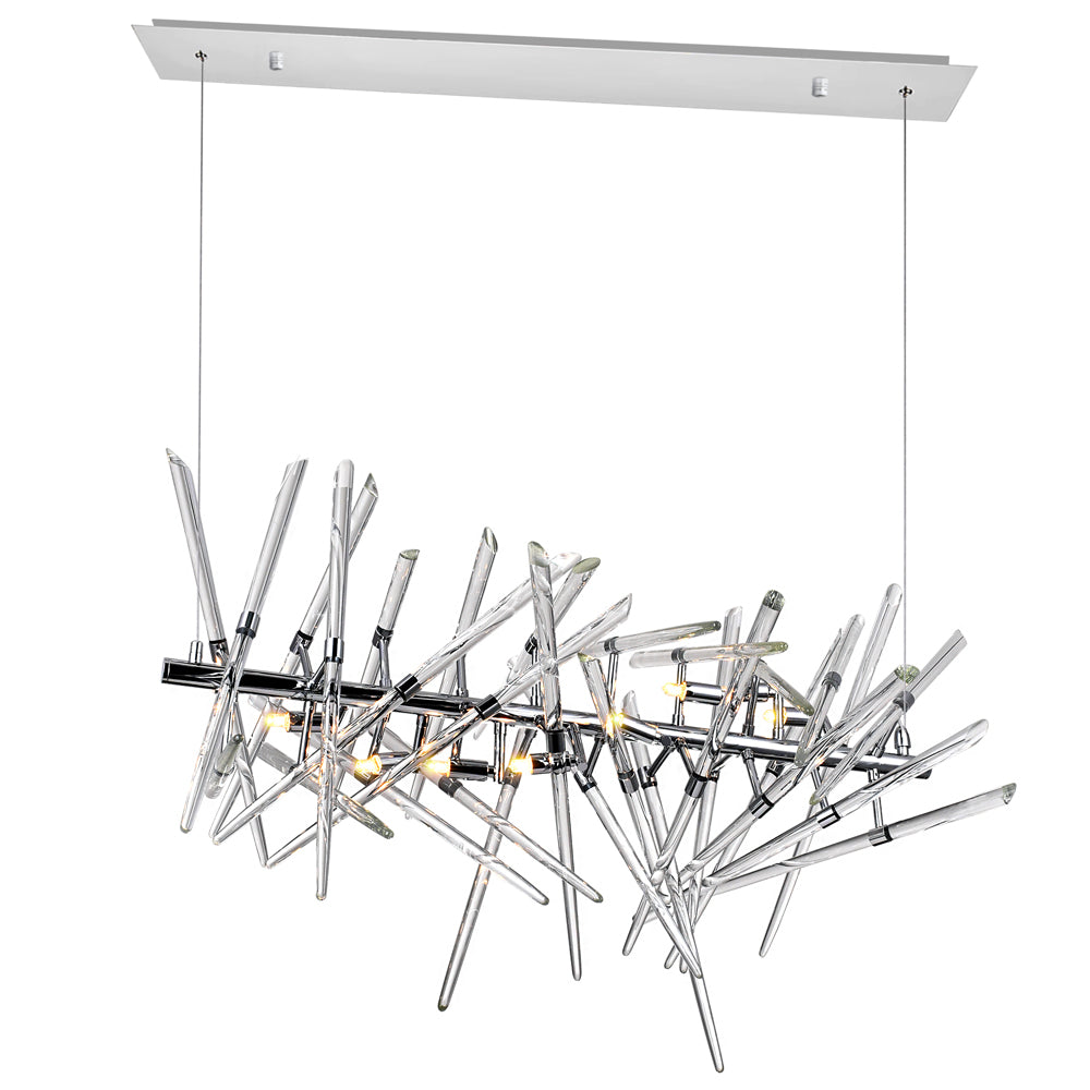 CWI Lighting - 1154P37-9-601 - Nine Light Chandelier - Icicle - Chrome