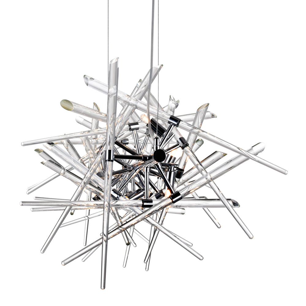 CWI Lighting - 1154P37-9-601 - Nine Light Chandelier - Icicle - Chrome