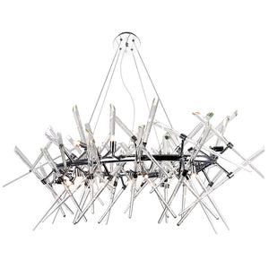 CWI Lighting - 1154P43-12-601-O - 12 Light Chandelier - Icicle - Chrome