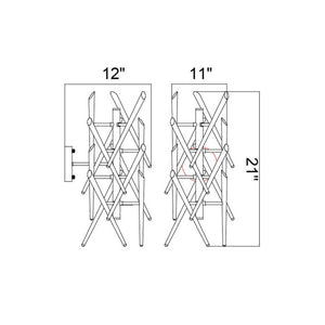 CWI Lighting - 1154W11-3-601 - Three Light Wall Sconce - Icicle - Chrome