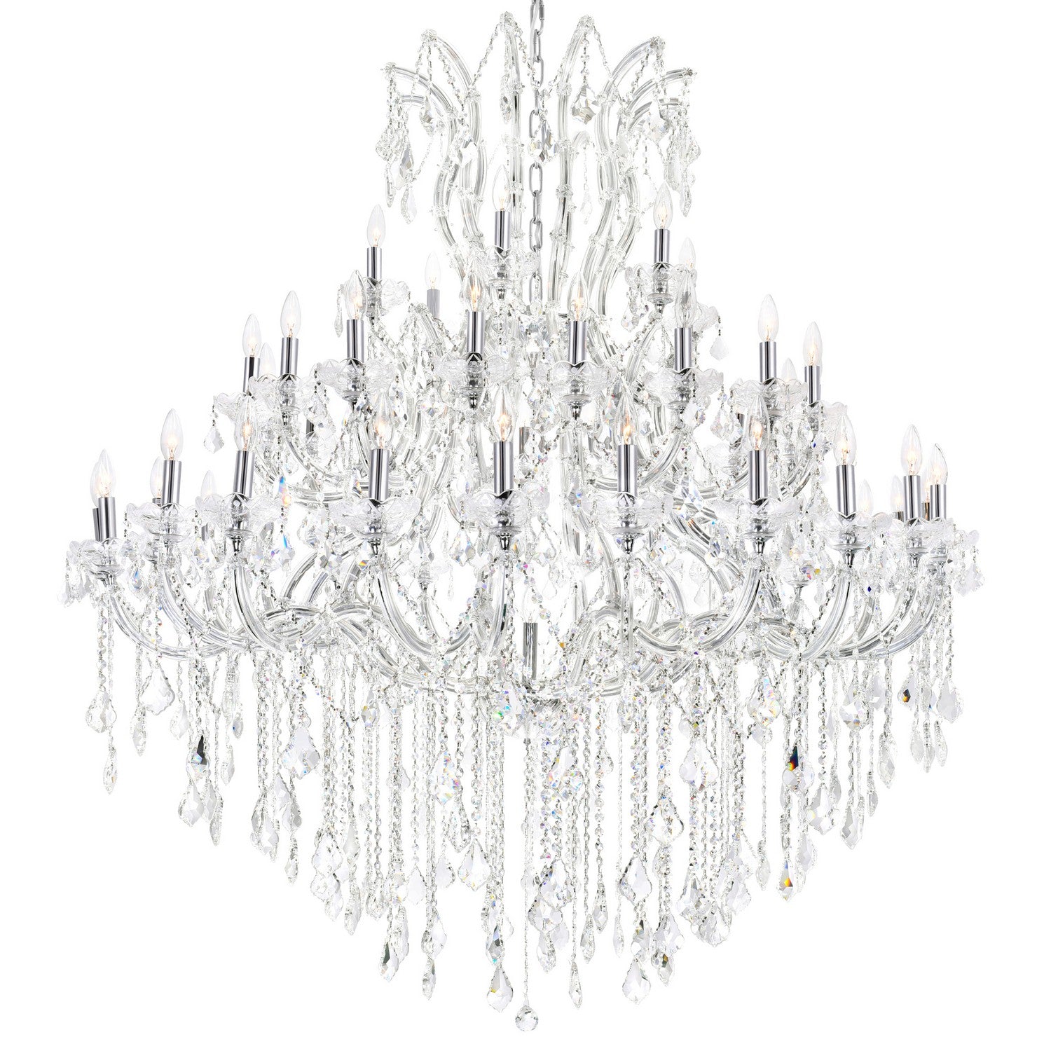 CWI Lighting - 8318P60C-49 (Clear)-A - 49 Light Chandelier - Maria Theresa - Chrome