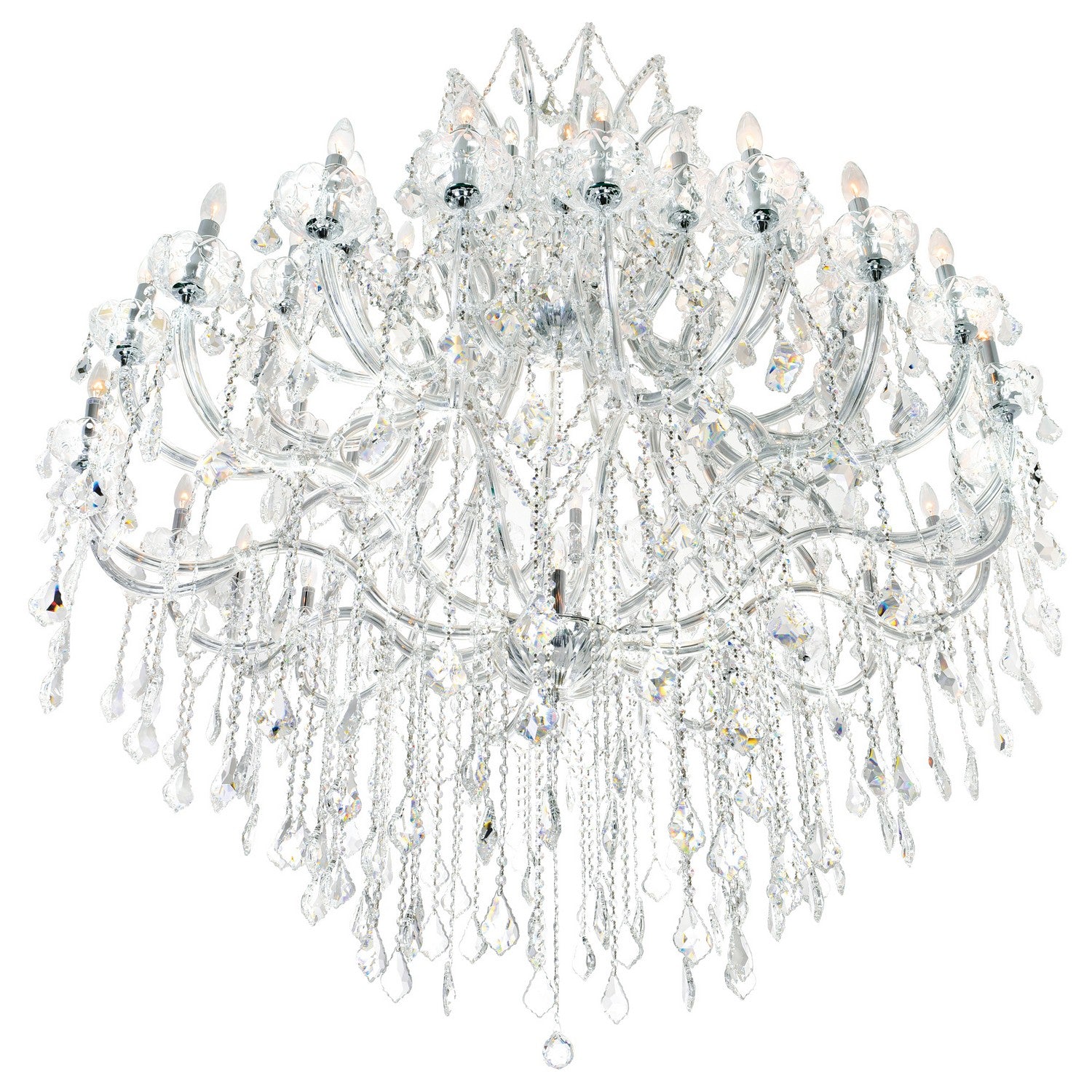 CWI Lighting - 8318P60C-49 (Clear)-A - 49 Light Chandelier - Maria Theresa - Chrome