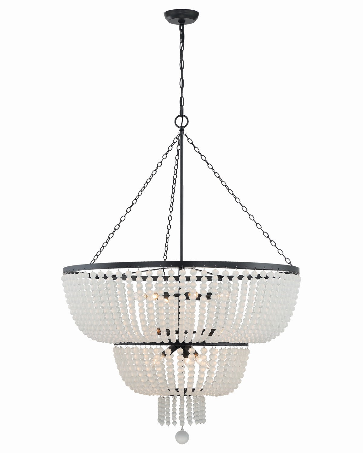 Crystorama - 612-MK - 12 Light Chandelier - Rylee - Matte Black