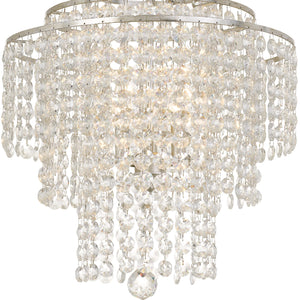 Crystorama - ARI-304-SA-CL-MWP - Four Light Chandelier - Arielle - Antique Silver