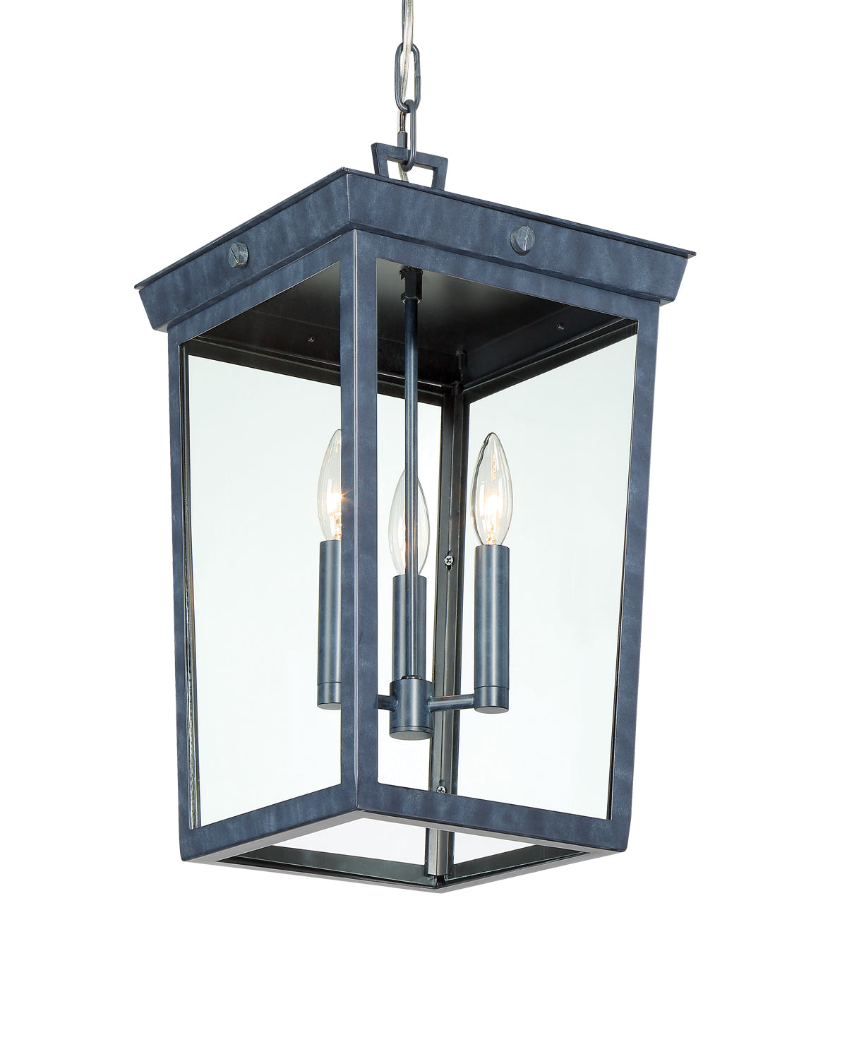 Crystorama - BEL-A8065-GE - Three Light Outdoor Pendant - Belmont - Graphite