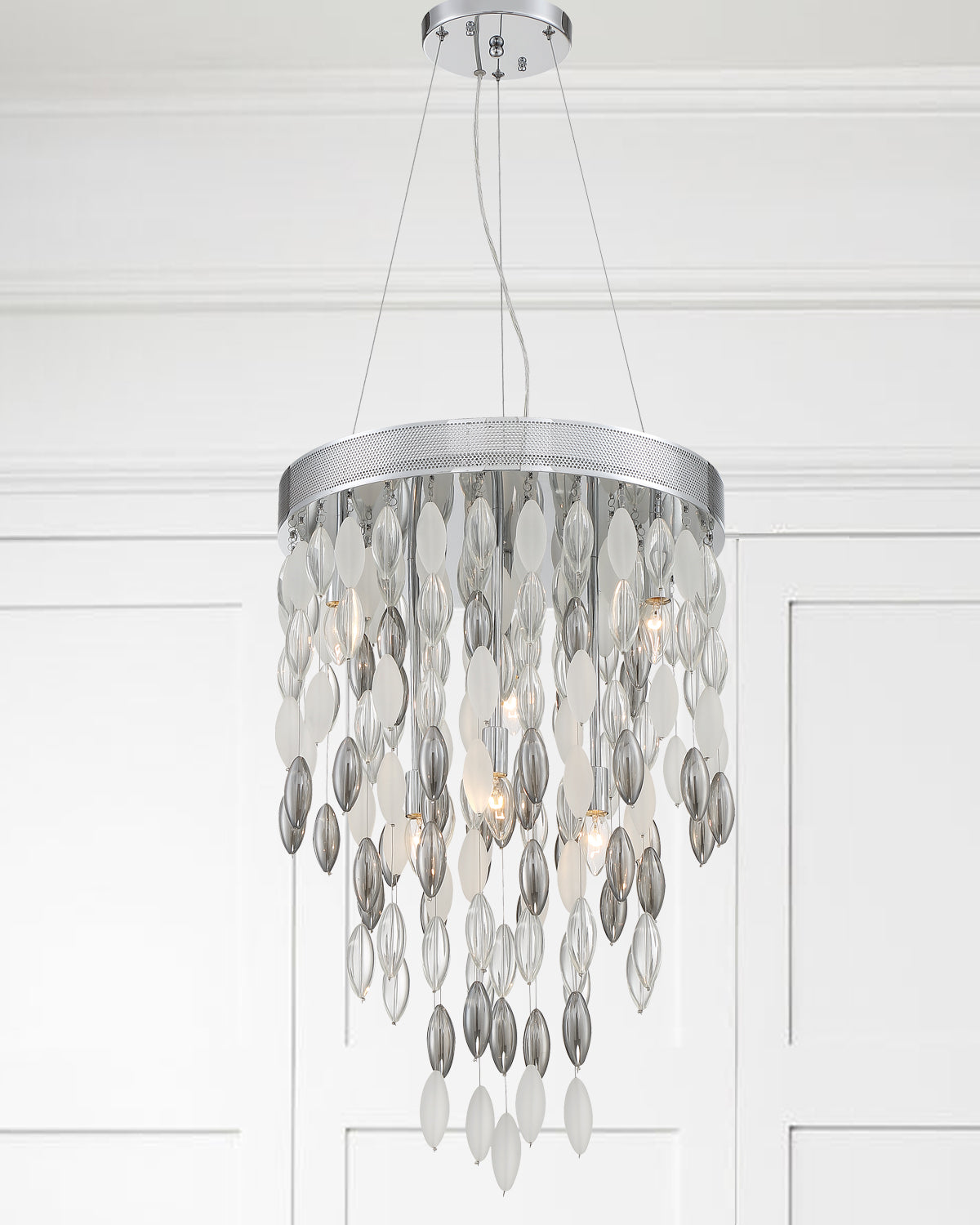 Crystorama - HUD-A2216-CH - Six Light Chandelier - Hudson - Polished Chrome