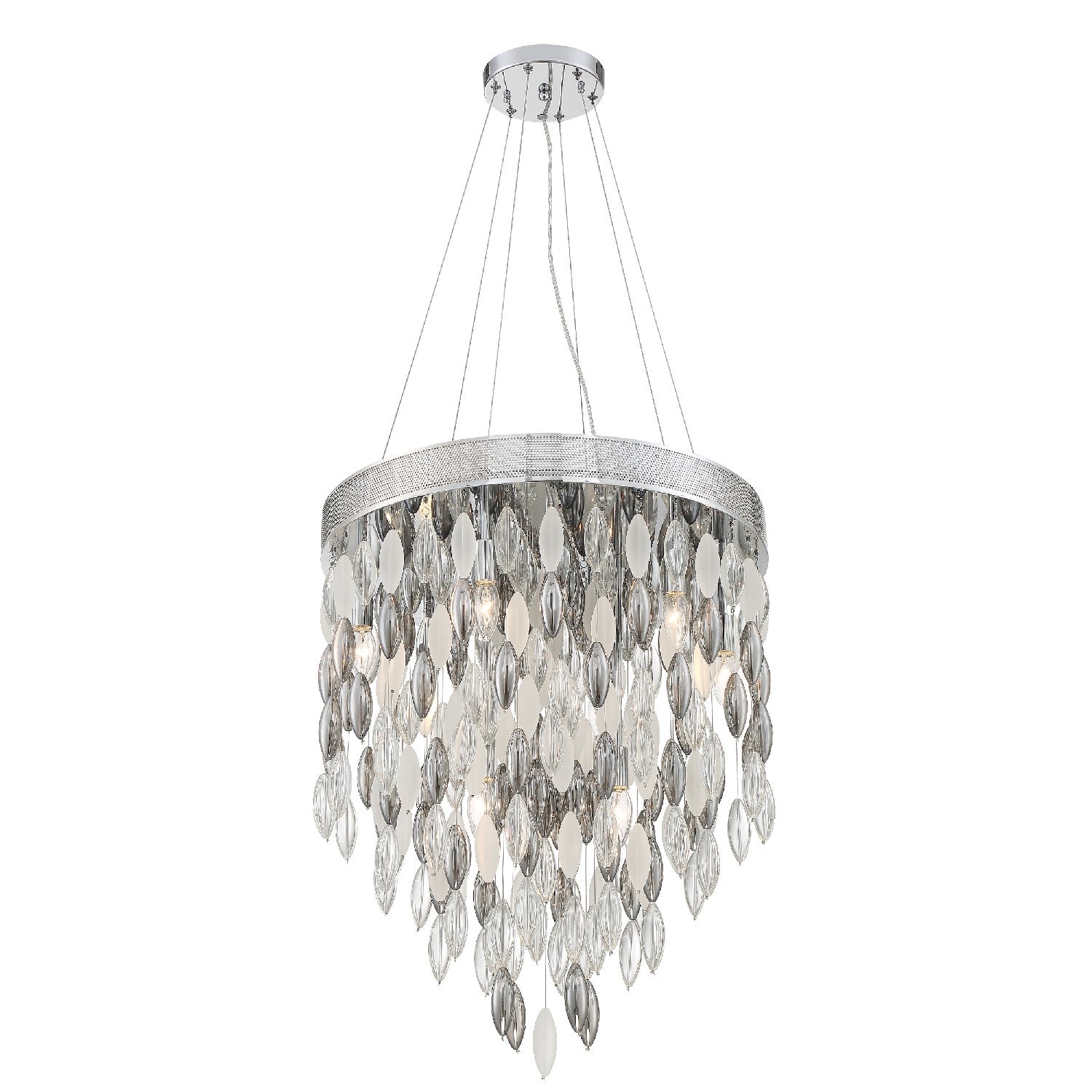 Crystorama - HUD-A2219-CH - Nine Light Chandelier - Hudson - Polished Chrome