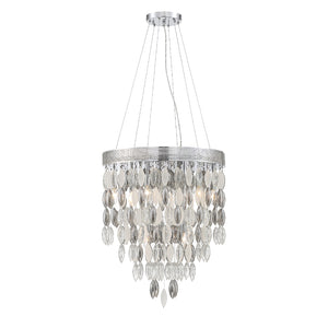 Crystorama - HUD-A2219-CH - Nine Light Chandelier - Hudson - Polished Chrome